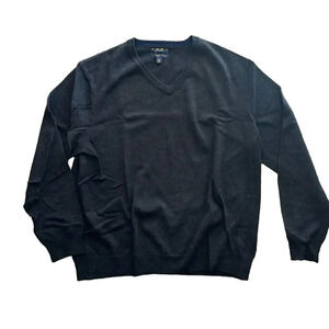 Club Room Estate Merino V-Neck Sweater Size L